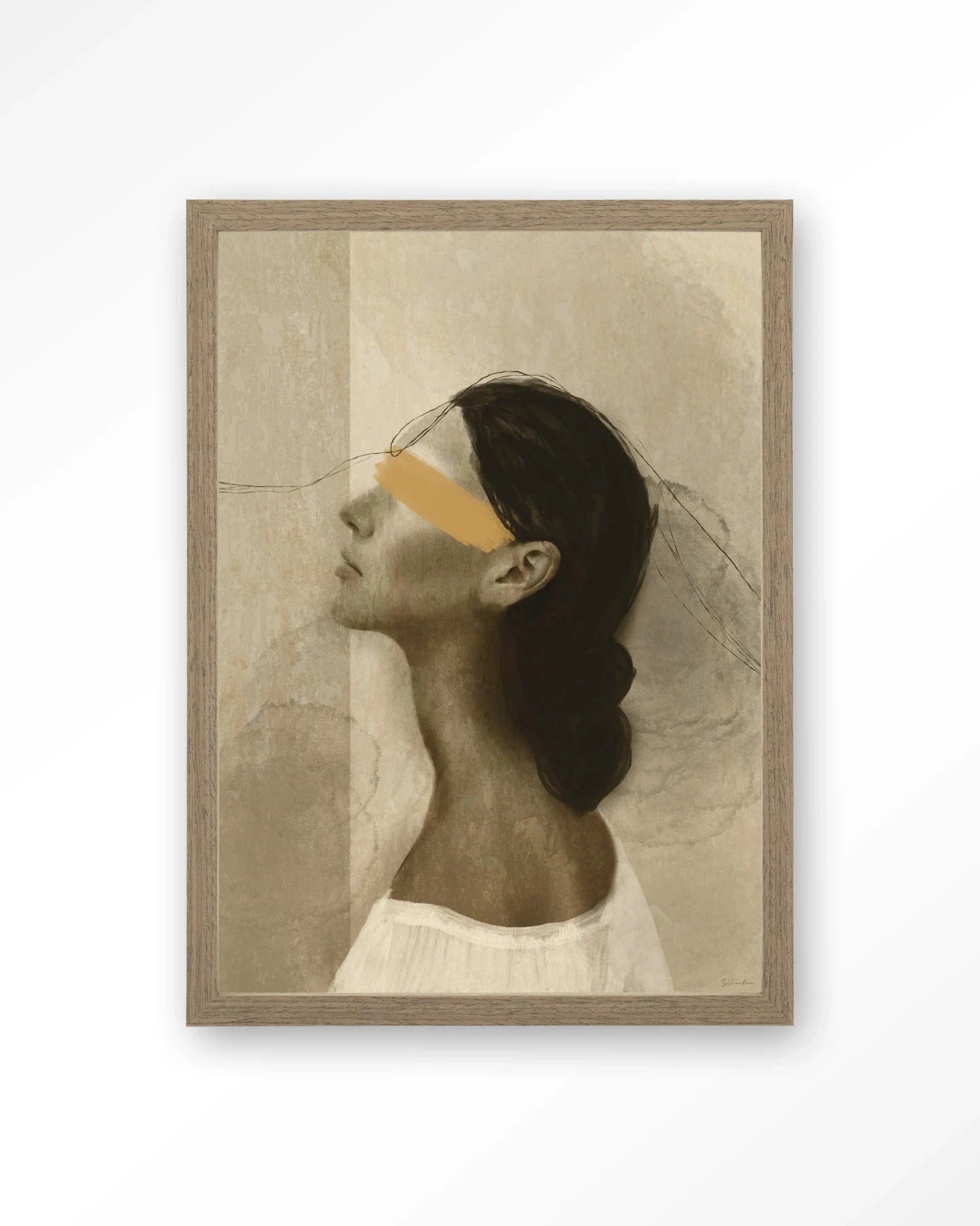 She Thinks Of You - Moderne Wanddecoratie | Artprint, Glass Art, Wandkleed by Urban Cotton