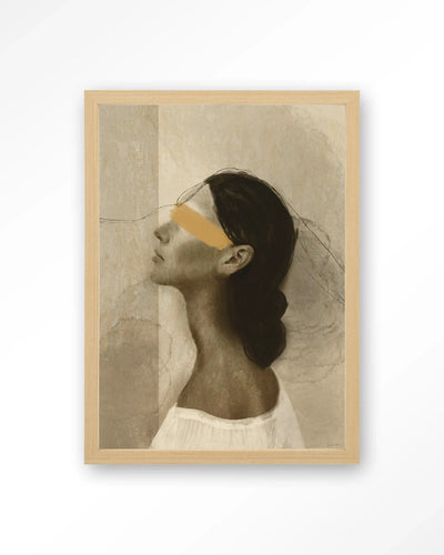 She Thinks Of You - Moderne Wanddecoratie | Artprint, Glass Art, Wandkleed by Urban Cotton