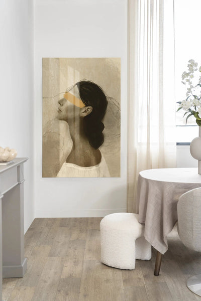 She Thinks Of You - Moderne Wanddecoratie | Artprint, Glass Art, Wandkleed by Urban Cotton