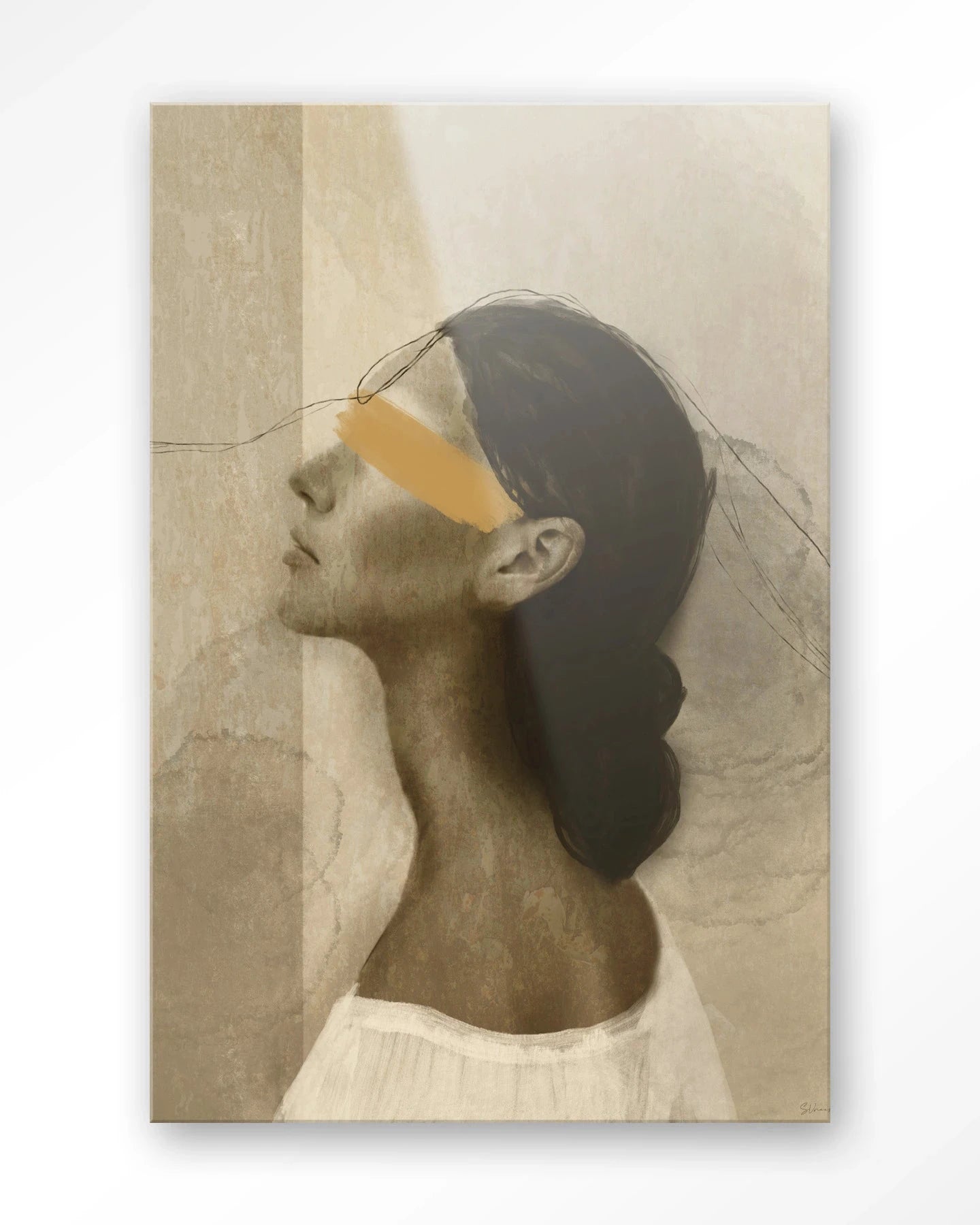 She Thinks Of You - Moderne Wanddecoratie | Artprint, Glass Art, Wandkleed by Urban Cotton