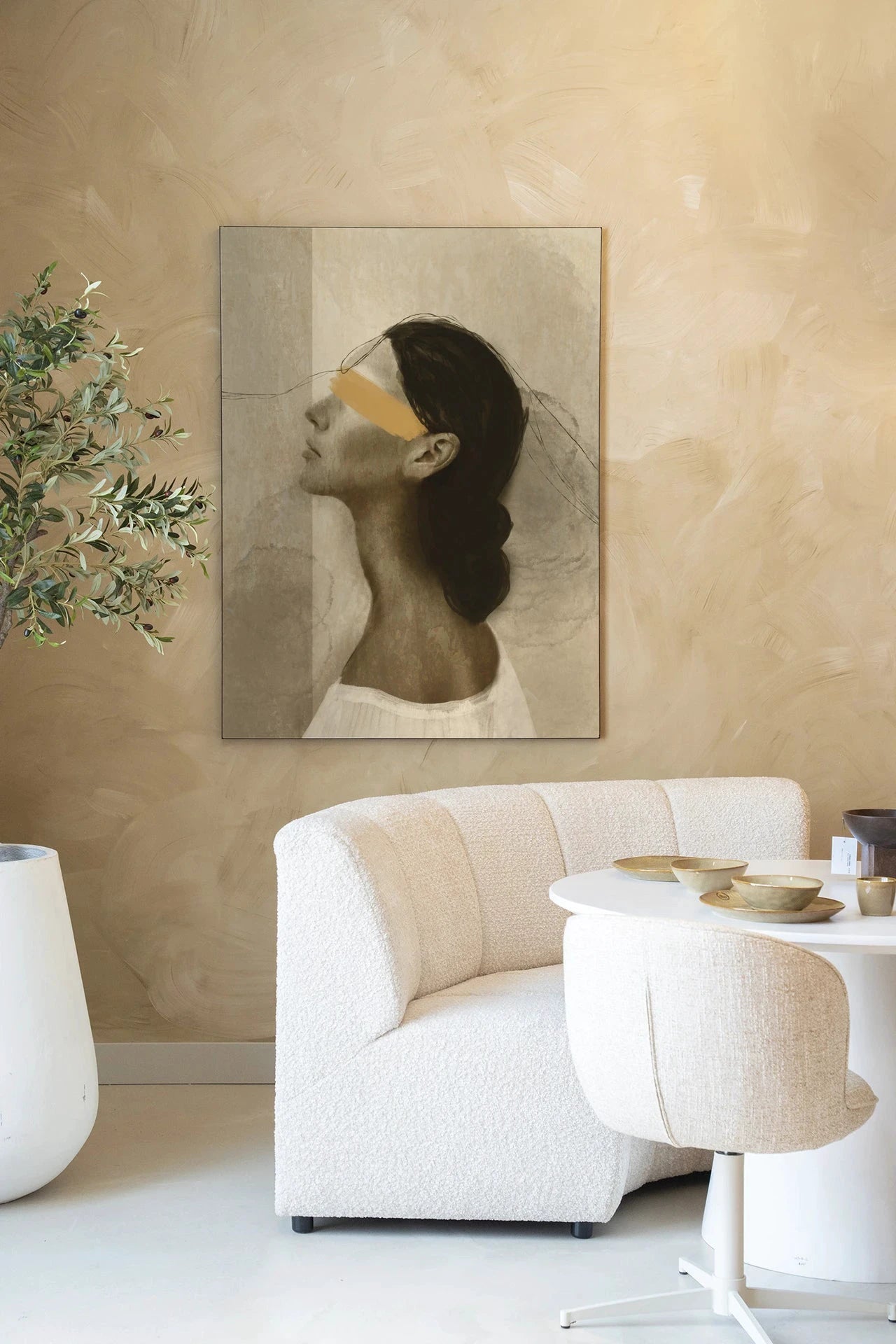 She Thinks Of You - Moderne Wanddecoratie | Artprint, Glass Art, Wandkleed by Urban Cotton