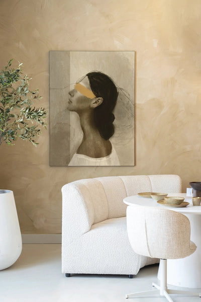 She Thinks Of You - Moderne Wanddecoratie | Artprint, Glass Art, Wandkleed by Urban Cotton