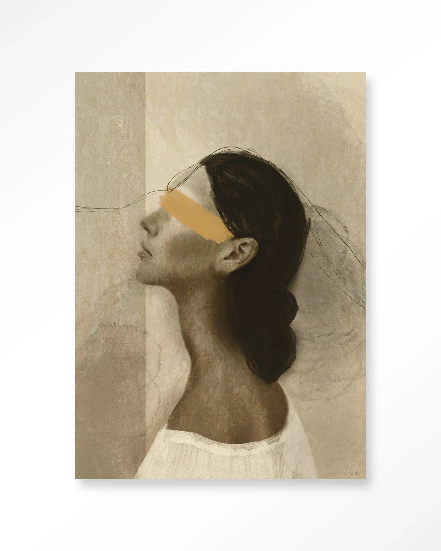 She Thinks Of You - Moderne Wanddecoratie | Artprint, Glass Art, Wandkleed by Urban Cotton