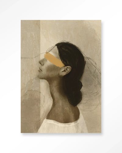She Thinks Of You - Moderne Wanddecoratie | Artprint, Glass Art, Wandkleed by Urban Cotton