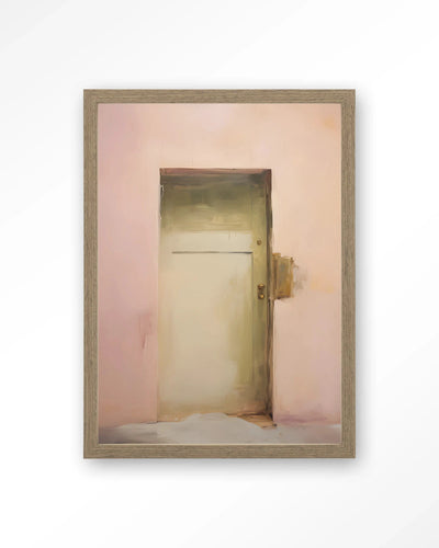 Pink Door - Moderne Wanddecoratie | Artprint, Glass Art, Wandkleed by Urban Cotton