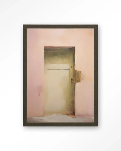 Pink Door - Moderne Wanddecoratie | Artprint, Glass Art, Wandkleed by Urban Cotton