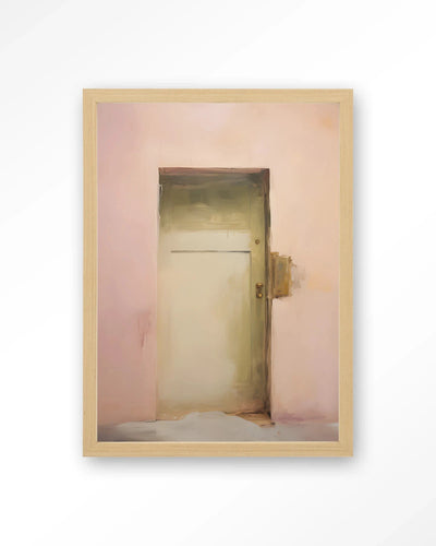 Pink Door - Moderne Wanddecoratie | Artprint, Glass Art, Wandkleed by Urban Cotton