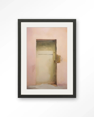 Pink Door - Moderne Wanddecoratie | Artprint, Glass Art, Wandkleed by Urban Cotton