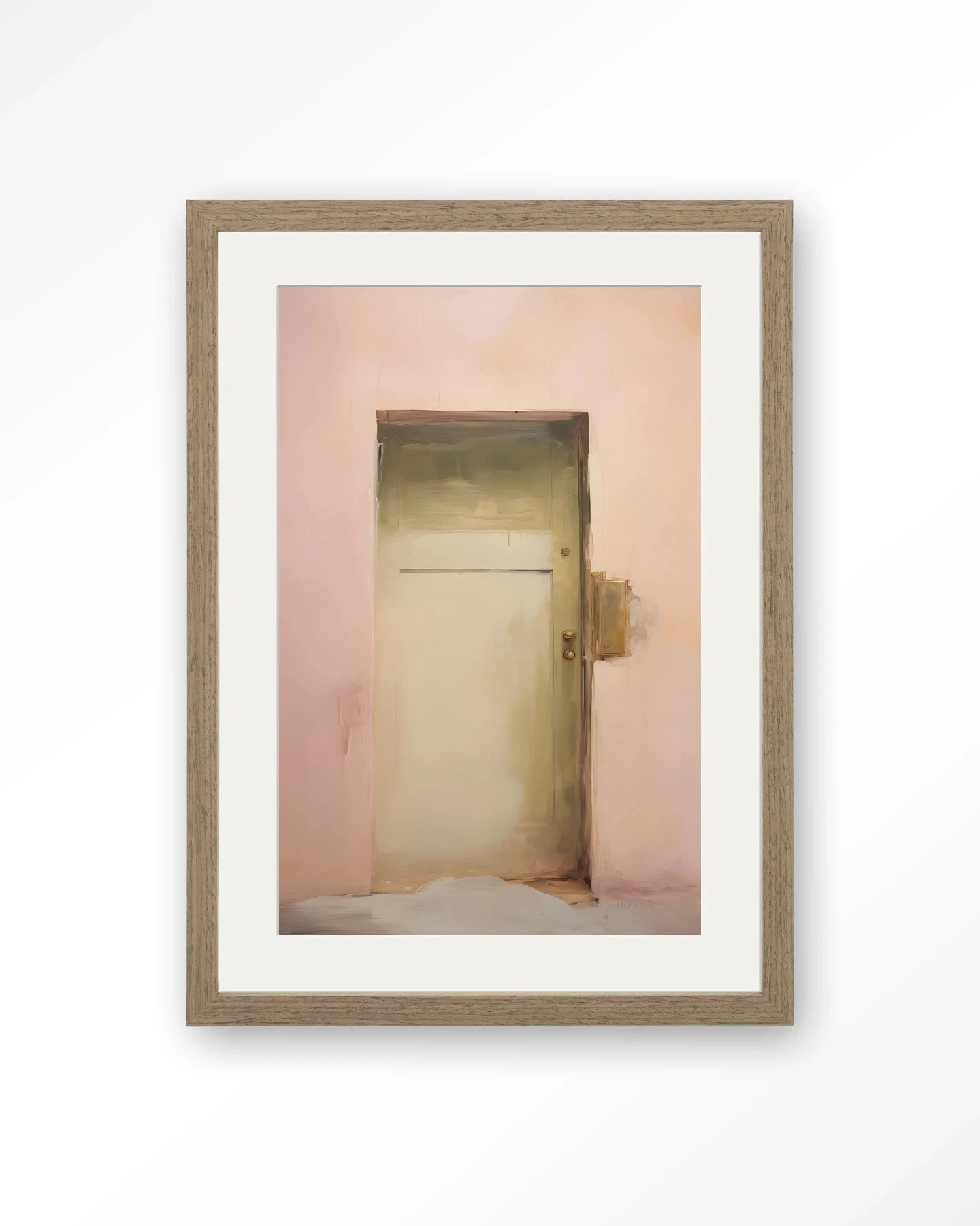 Pink Door - Moderne Wanddecoratie | Artprint, Glass Art, Wandkleed by Urban Cotton