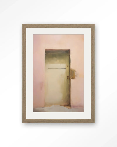 Pink Door - Moderne Wanddecoratie | Artprint, Glass Art, Wandkleed by Urban Cotton