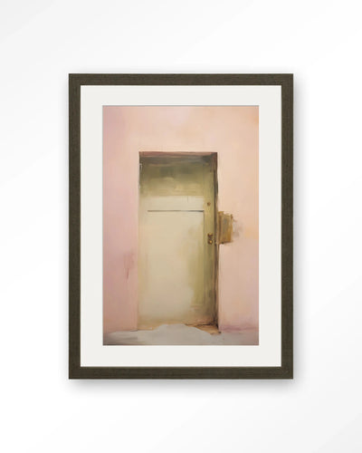 Pink Door - Moderne Wanddecoratie | Artprint, Glass Art, Wandkleed by Urban Cotton