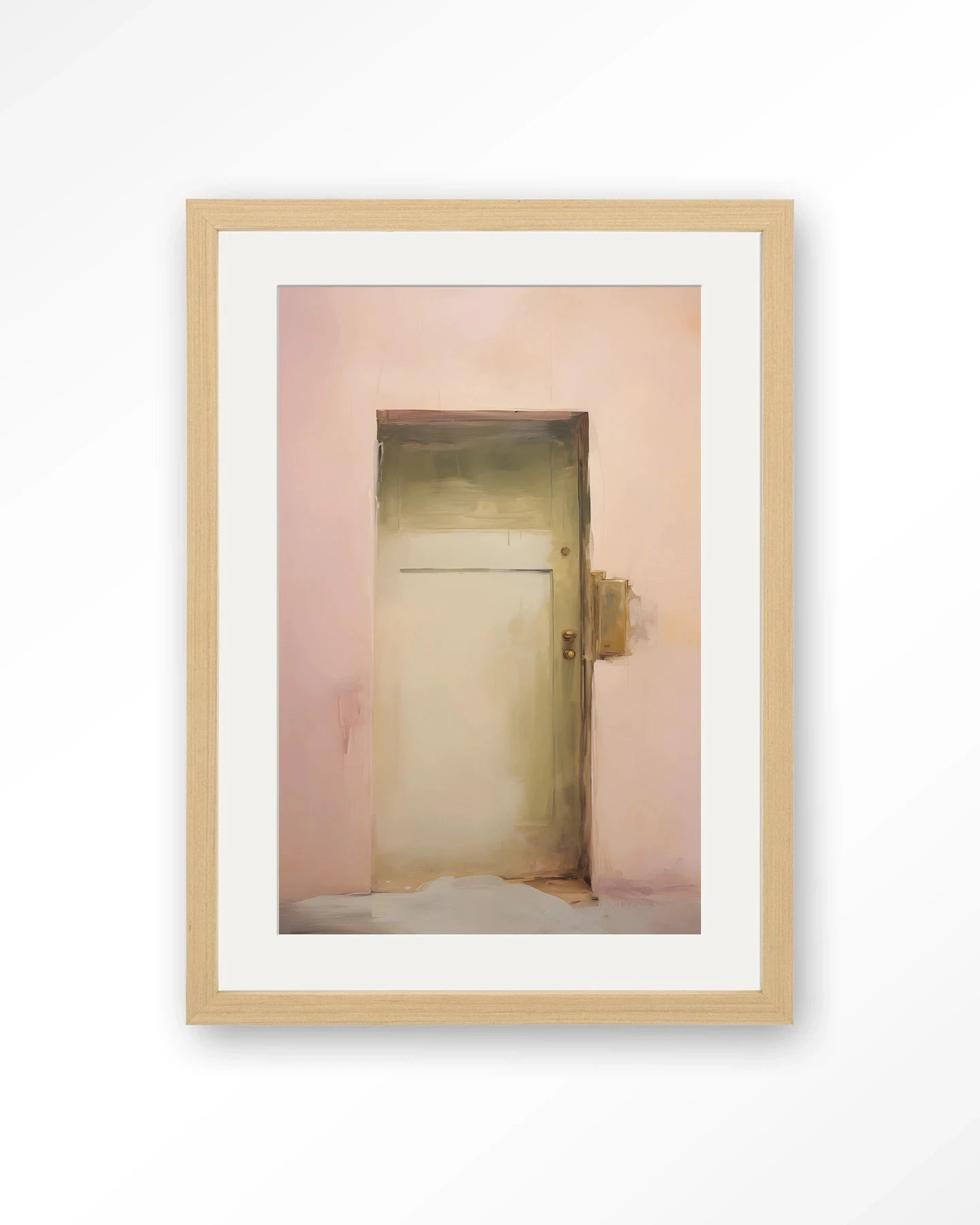 Pink Door - Moderne Wanddecoratie | Artprint, Glass Art, Wandkleed by Urban Cotton