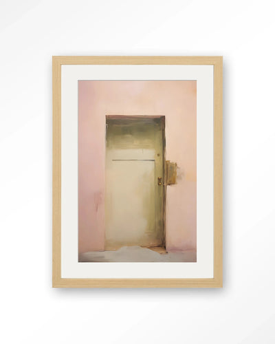 Pink Door - Moderne Wanddecoratie | Artprint, Glass Art, Wandkleed by Urban Cotton