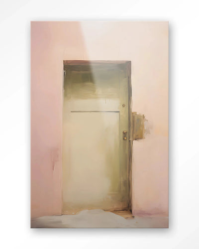 Pink Door - Moderne Wanddecoratie | Artprint, Glass Art, Wandkleed by Urban Cotton