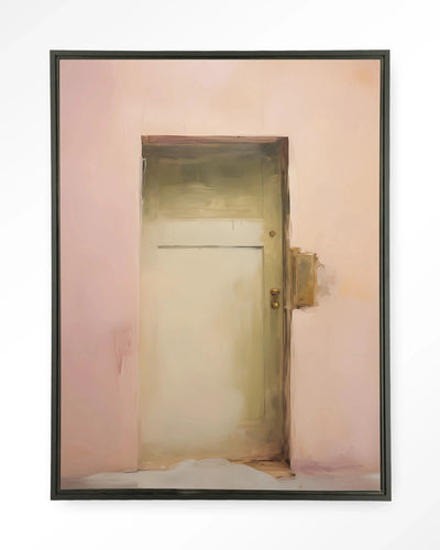 Pink Door - Moderne Wanddecoratie | Artprint, Glass Art, Wandkleed by Urban Cotton