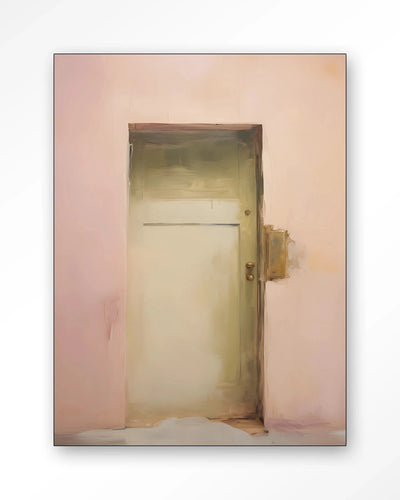Pink Door - Moderne Wanddecoratie | Artprint, Glass Art, Wandkleed by Urban Cotton
