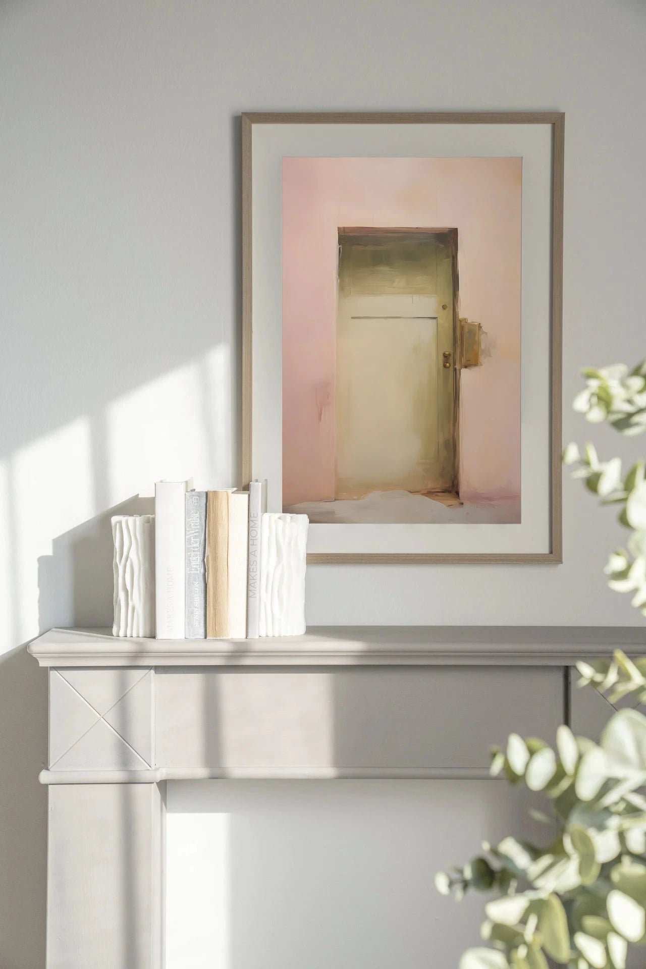 Pink Door - Moderne Wanddecoratie | Artprint, Glass Art, Wandkleed by Urban Cotton