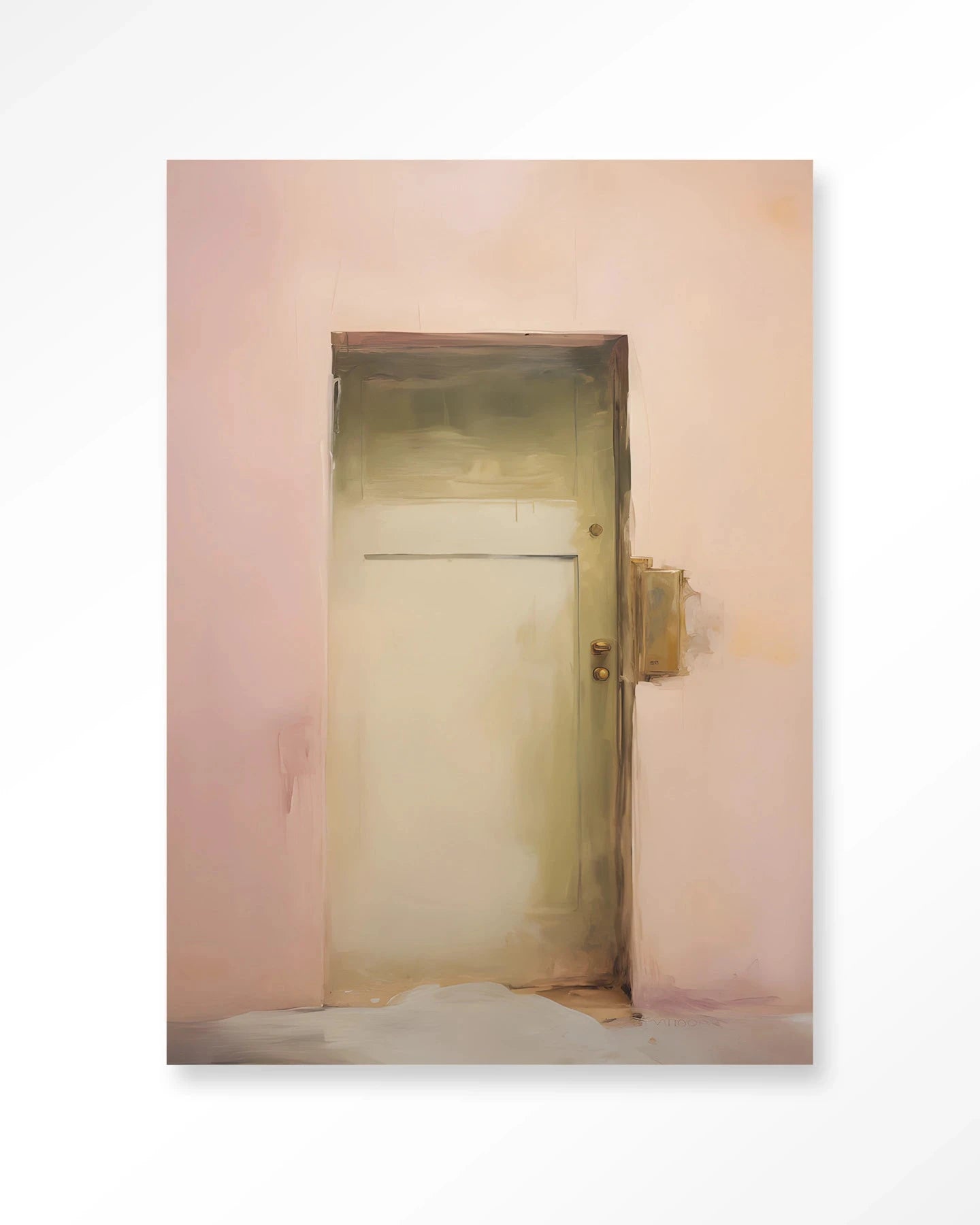 Pink Door - Moderne Wanddecoratie | Artprint, Glass Art, Wandkleed by Urban Cotton