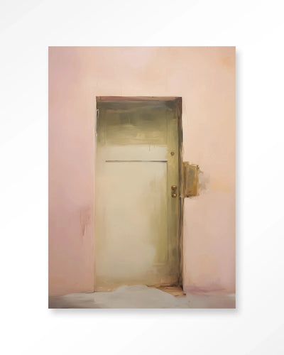 Pink Door - Moderne Wanddecoratie | Artprint, Glass Art, Wandkleed by Urban Cotton