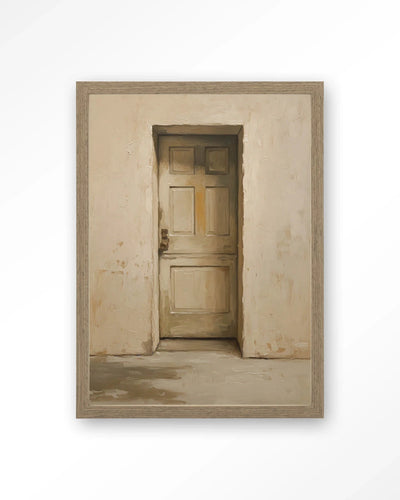 Beige Door - Moderne Wanddecoratie | Artprint, Glass Art, Wandkleed by Urban Cotton