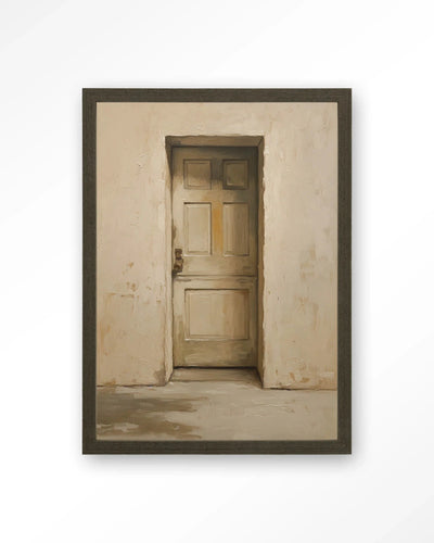 Beige Door - Moderne Wanddecoratie | Artprint, Glass Art, Wandkleed by Urban Cotton