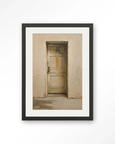 Beige Door - Moderne Wanddecoratie | Artprint, Glass Art, Wandkleed by Urban Cotton