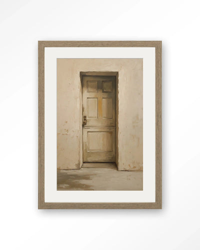 Beige Door - Moderne Wanddecoratie | Artprint, Glass Art, Wandkleed by Urban Cotton