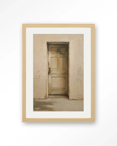 Beige Door - Moderne Wanddecoratie | Artprint, Glass Art, Wandkleed by Urban Cotton
