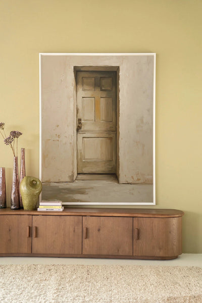 Beige Door - Moderne Wanddecoratie | Artprint, Glass Art, Wandkleed by Urban Cotton