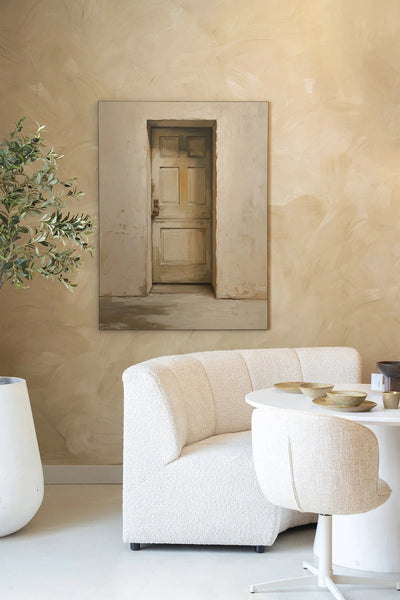 Beige Door - Moderne Wanddecoratie | Artprint, Glass Art, Wandkleed by Urban Cotton