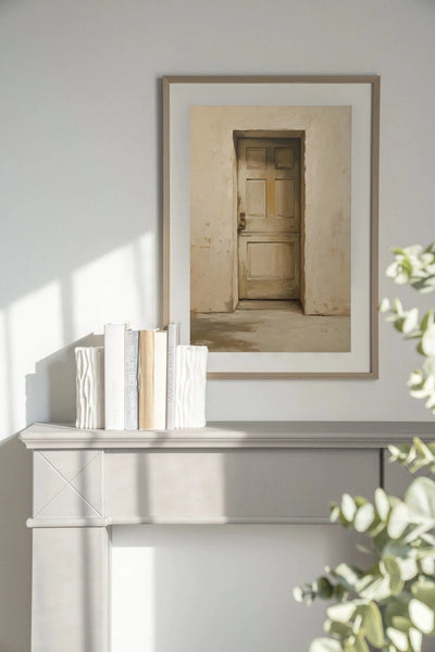 Beige Door - Moderne Wanddecoratie | Artprint, Glass Art, Wandkleed by Urban Cotton