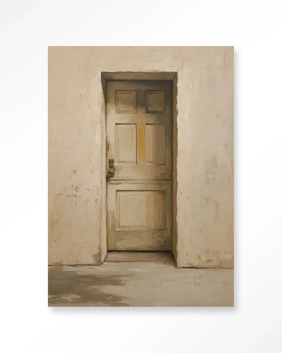 Beige Door - Moderne Wanddecoratie | Artprint, Glass Art, Wandkleed by Urban Cotton