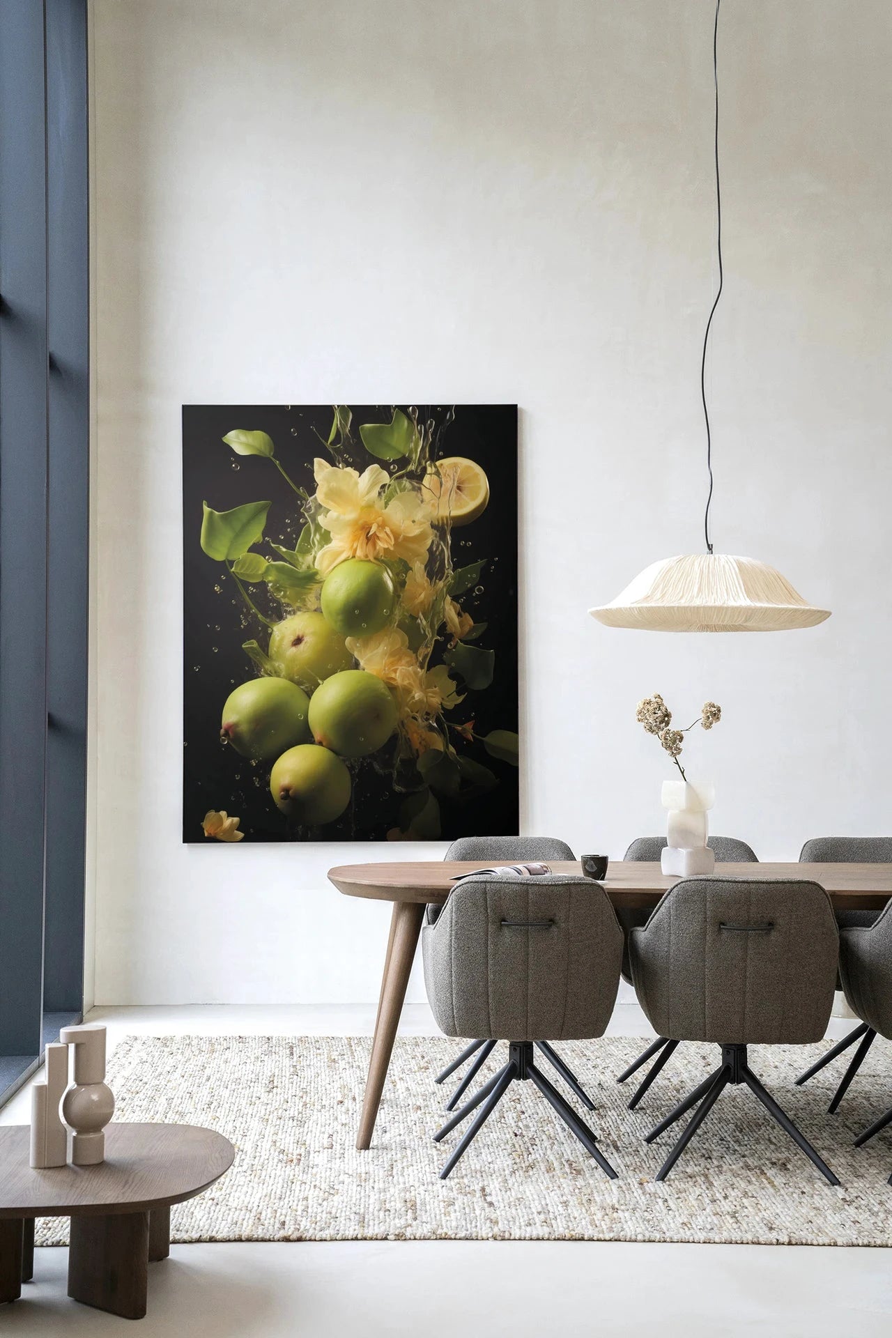 Green Fruit Explosion - Moderne Wanddecoratie | Artprint, Glass Art, Wandkleed by Urban Cotton