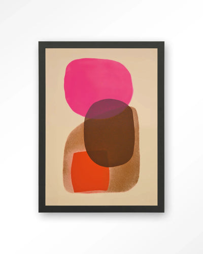 Rosy Echo - Moderne Wanddecoratie | Artprint, Glass Art, Wandkleed by Urban Cotton