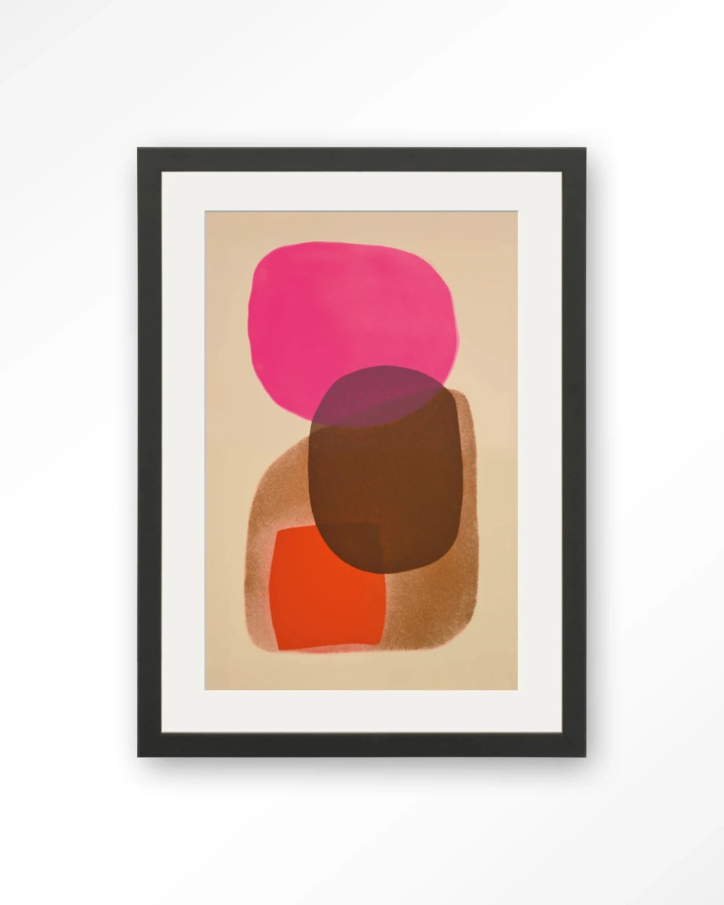 Rosy Echo - Moderne Wanddecoratie | Artprint, Glass Art, Wandkleed by Urban Cotton