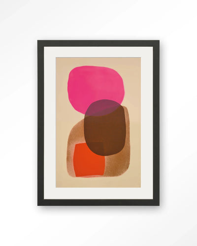 Rosy Echo - Moderne Wanddecoratie | Artprint, Glass Art, Wandkleed by Urban Cotton