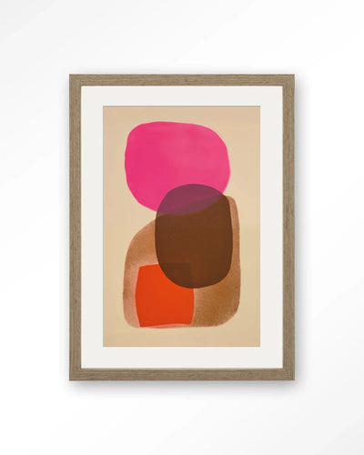 Rosy Echo - Moderne Wanddecoratie | Artprint, Glass Art, Wandkleed by Urban Cotton