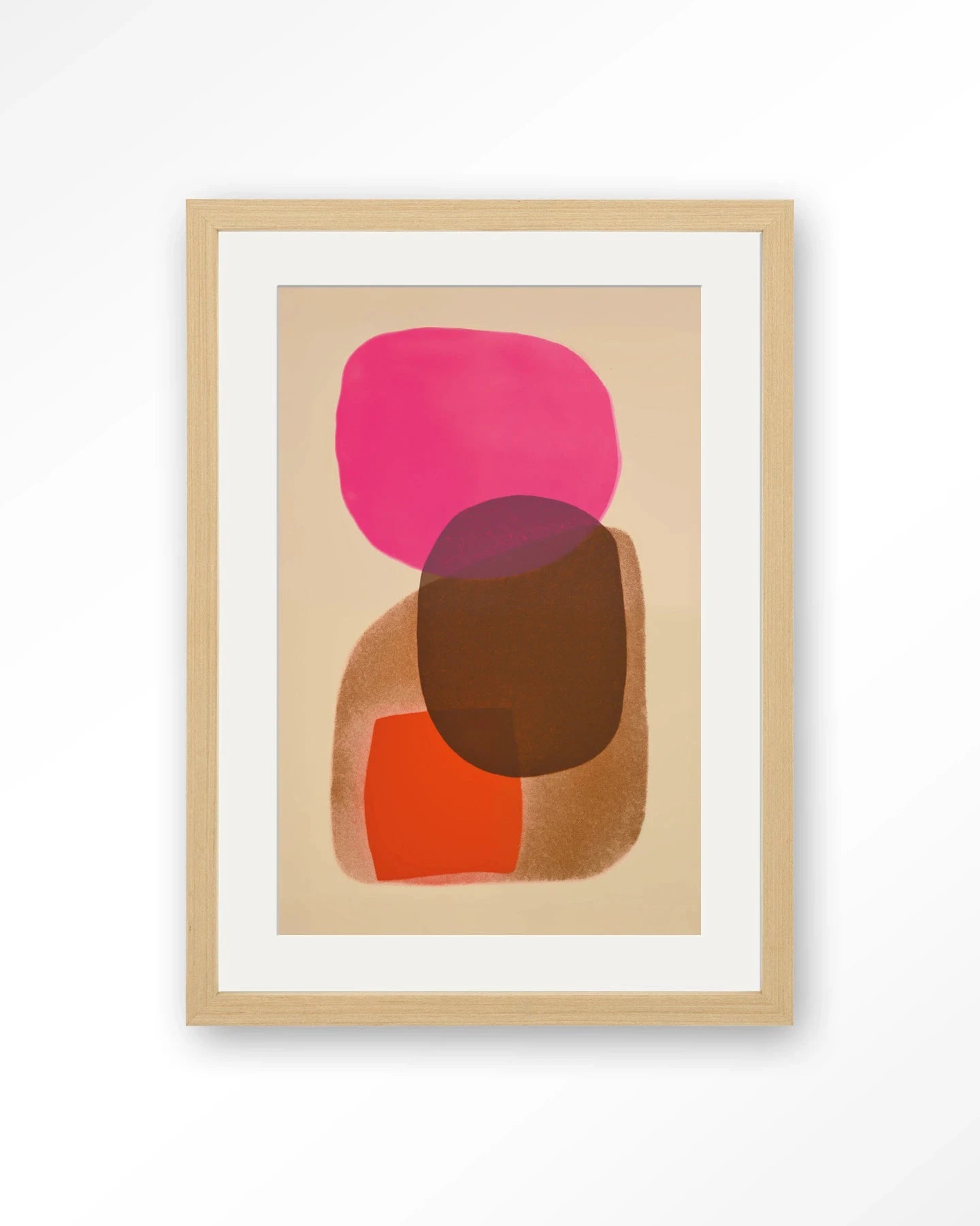 Rosy Echo - Moderne Wanddecoratie | Artprint, Glass Art, Wandkleed by Urban Cotton