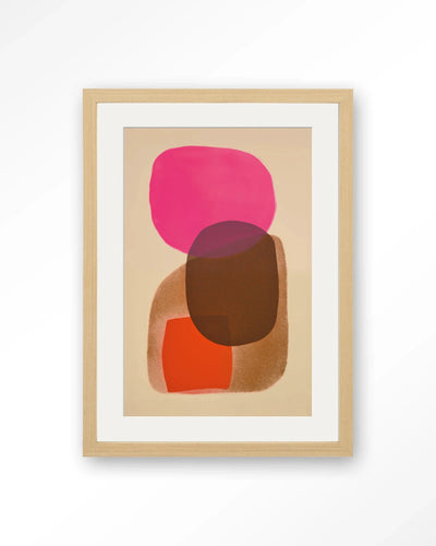 Rosy Echo - Moderne Wanddecoratie | Artprint, Glass Art, Wandkleed by Urban Cotton