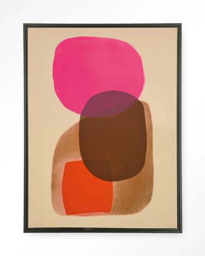 Rosy Echo - Moderne Wanddecoratie | Artprint, Glass Art, Wandkleed by Urban Cotton