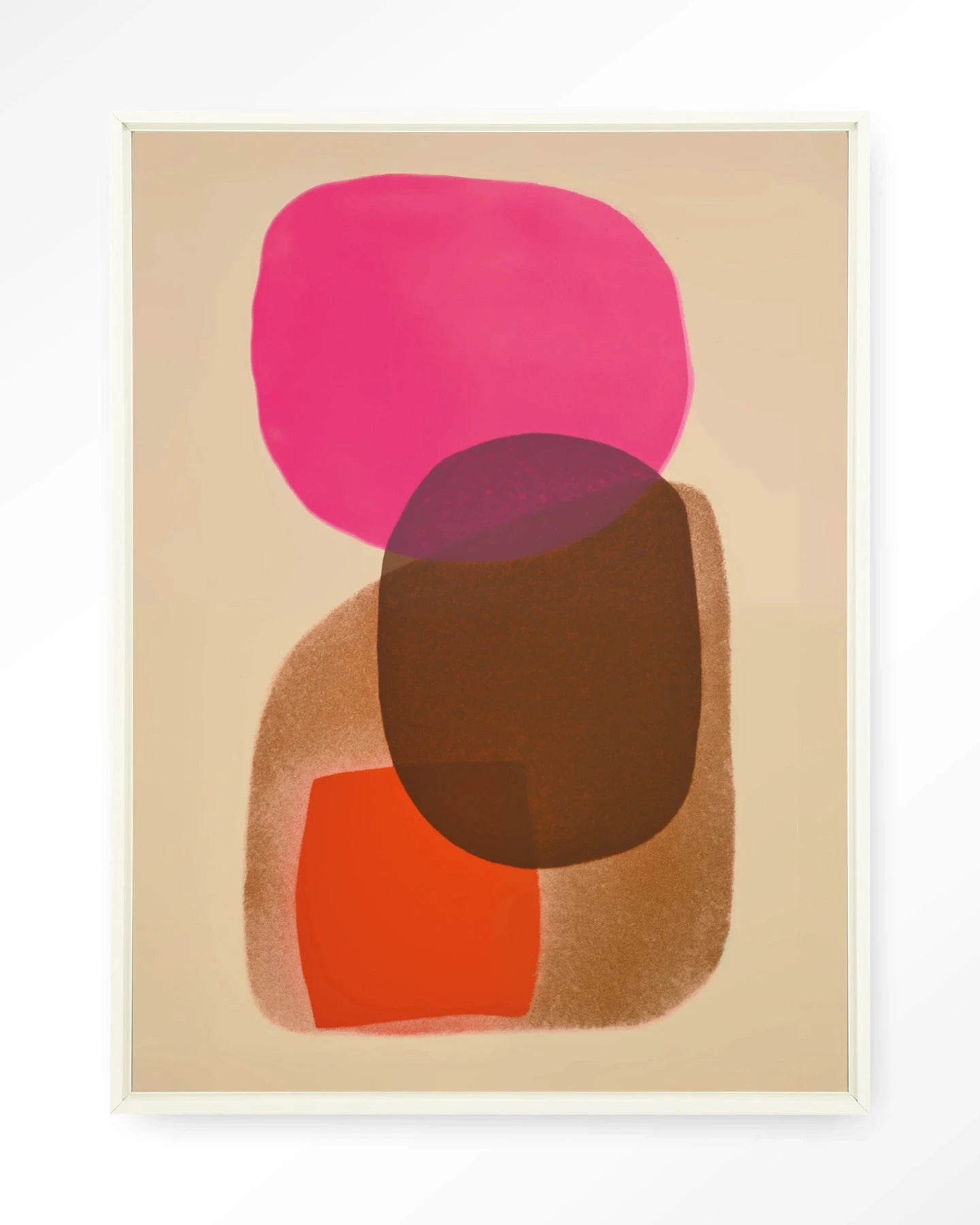 Rosy Echo - Moderne Wanddecoratie | Artprint, Glass Art, Wandkleed by Urban Cotton