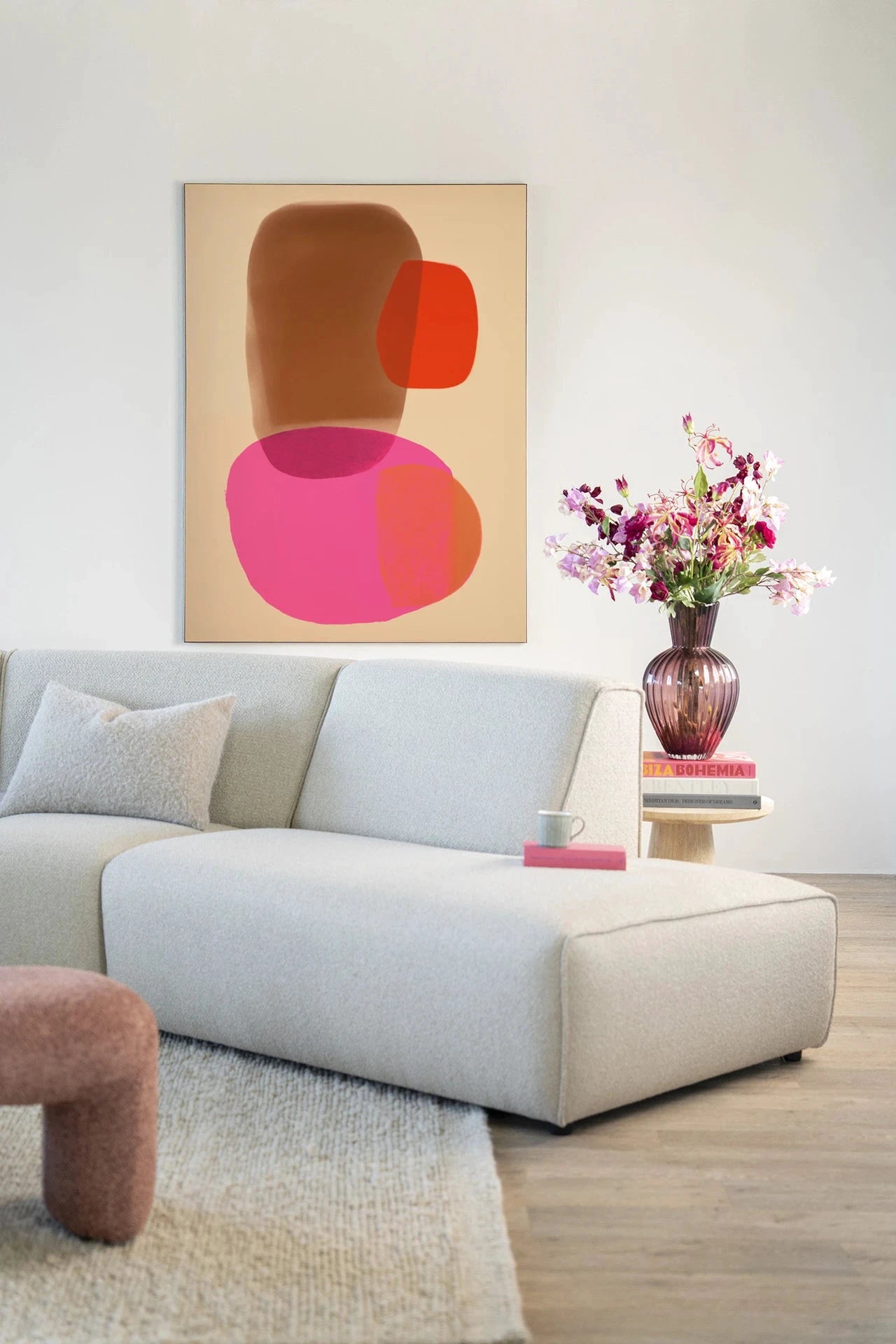 Soft Collusion - Moderne Wanddecoratie | Artprint, Glass Art, Wandkleed by Urban Cotton