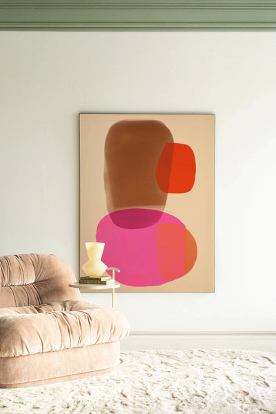 Soft Collusion - Moderne Wanddecoratie | Artprint, Glass Art, Wandkleed by Urban Cotton