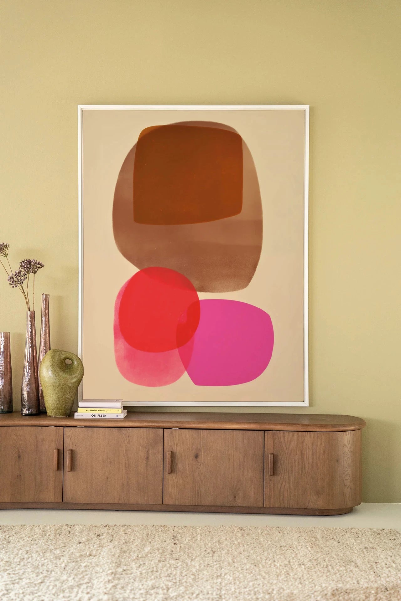 Warm Haze - Moderne Wanddecoratie | Artprint, Glass Art, Wandkleed by Urban Cotton