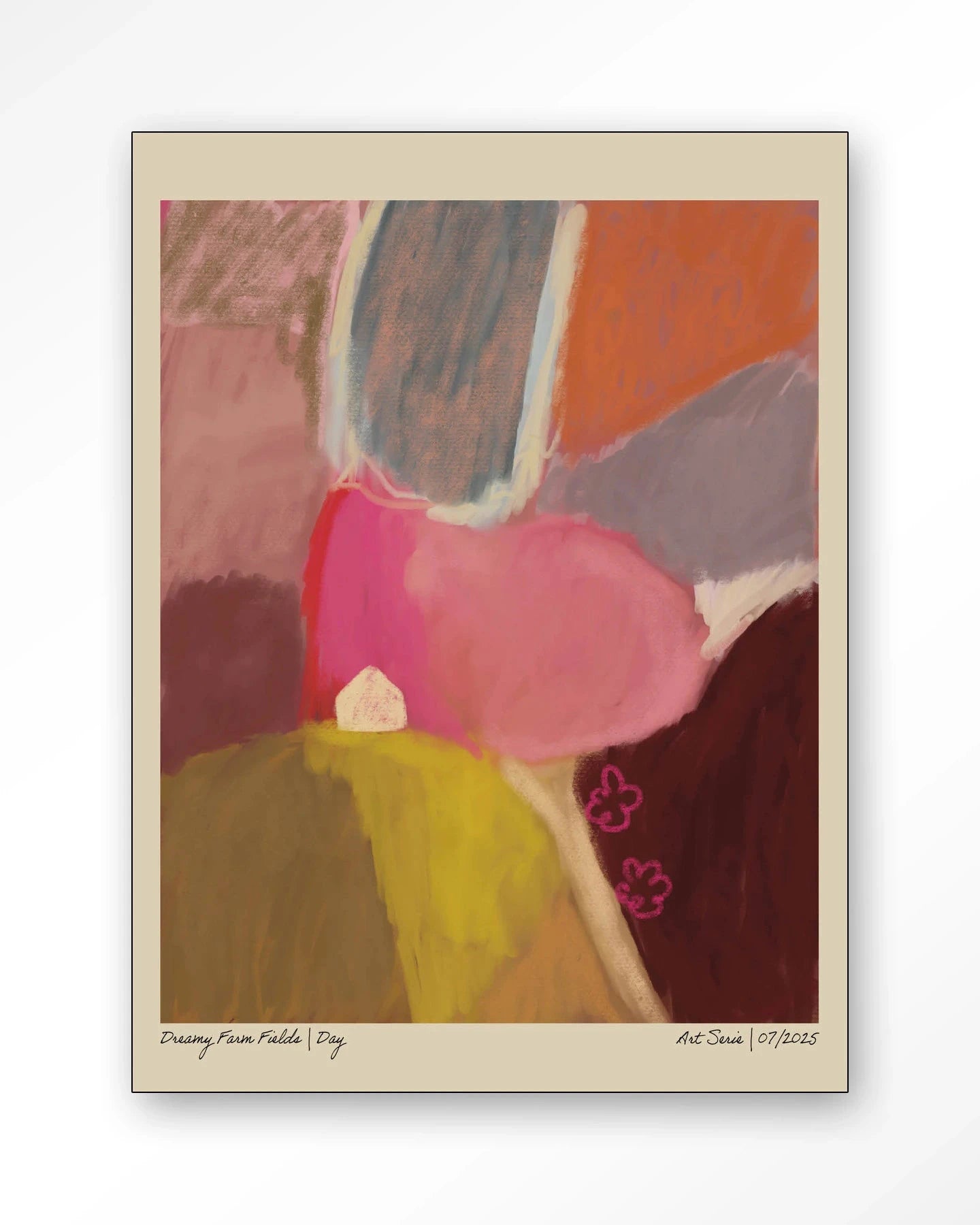 Dreamy Farmfield By Day - Moderne Wanddecoratie | Artprint, Glass Art, Wandkleed by Urban Cotton