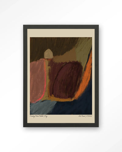 Dreamy Farmfield By Night - Moderne Wanddecoratie | Artprint, Glass Art, Wandkleed by Urban Cotton