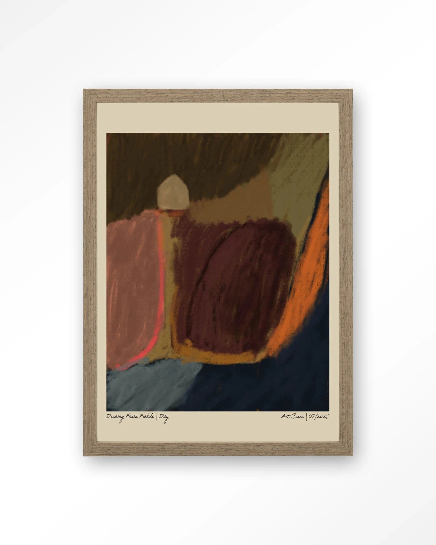 Dreamy Farmfield By Night - Moderne Wanddecoratie | Artprint, Glass Art, Wandkleed by Urban Cotton