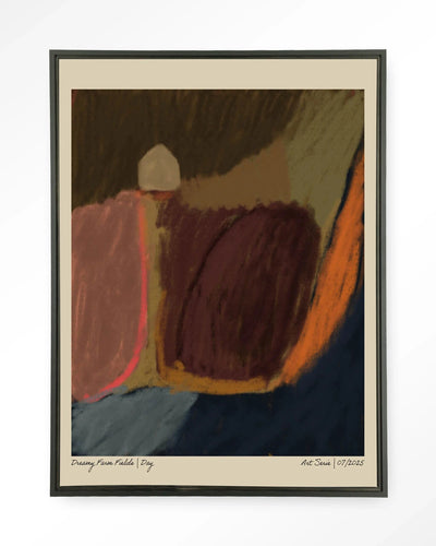 Dreamy Farmfield By Night - Moderne Wanddecoratie | Artprint, Glass Art, Wandkleed by Urban Cotton