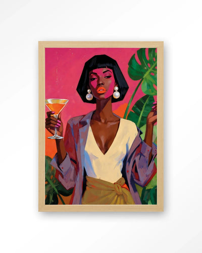 Club Tropicana - Moderne Wanddecoratie | Artprint, Glass Art, Wandkleed by Urban Cotton