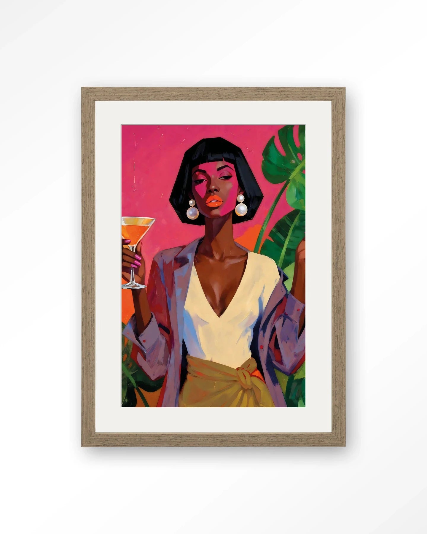 Club Tropicana - Moderne Wanddecoratie | Artprint, Glass Art, Wandkleed by Urban Cotton